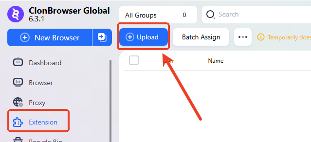 How to upload custom extensions