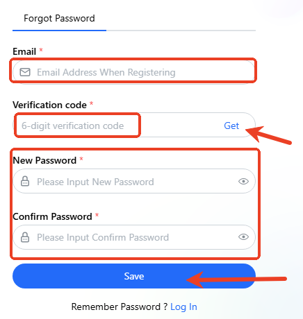 How to reset your password