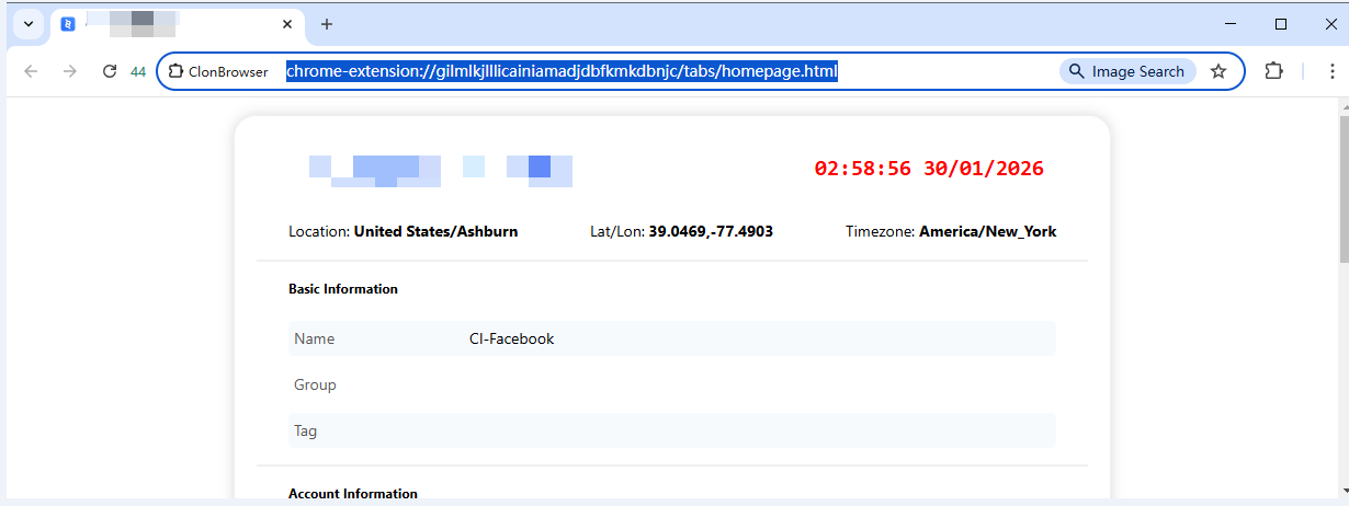 New browser screenshot