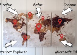 different browsers location settings