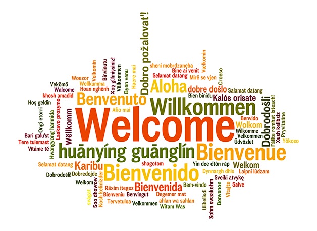 welcome message