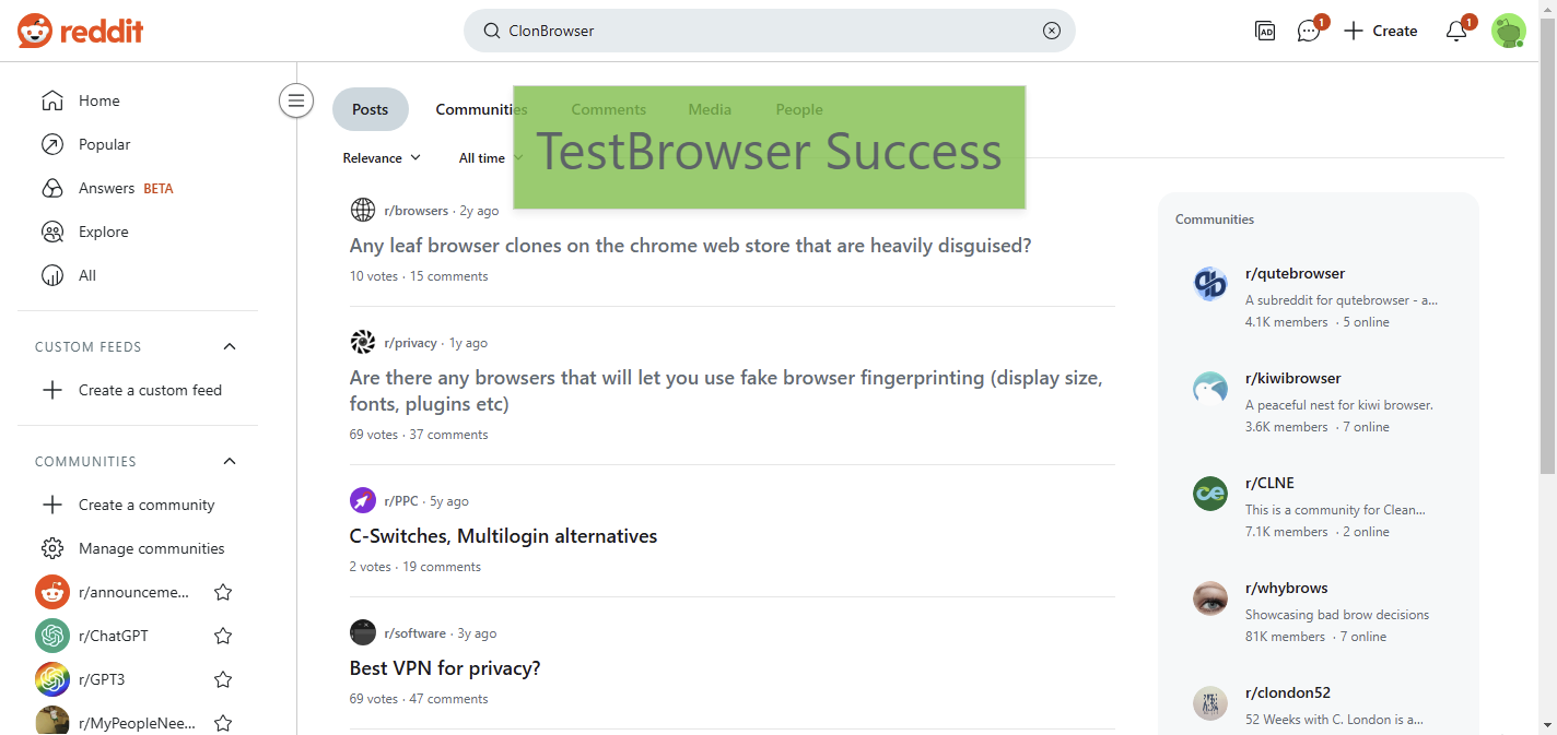 running screenshot